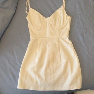 Princess Polly Cream Mini Dress